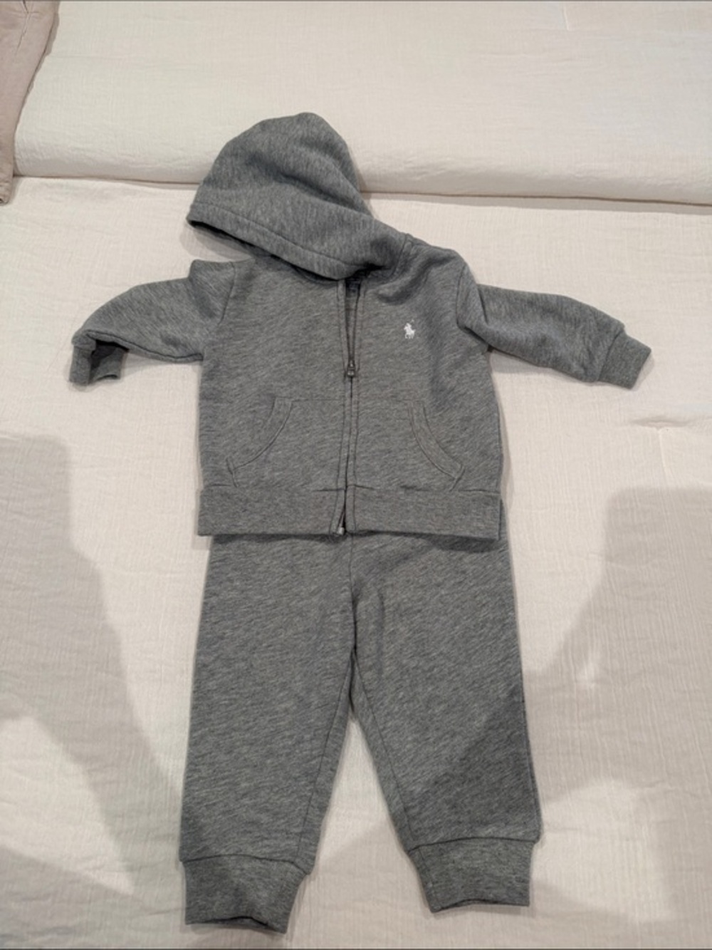 Polo by Ralph Lauren Gray Hoodie and Joggers Set - Picture 1 of 8
